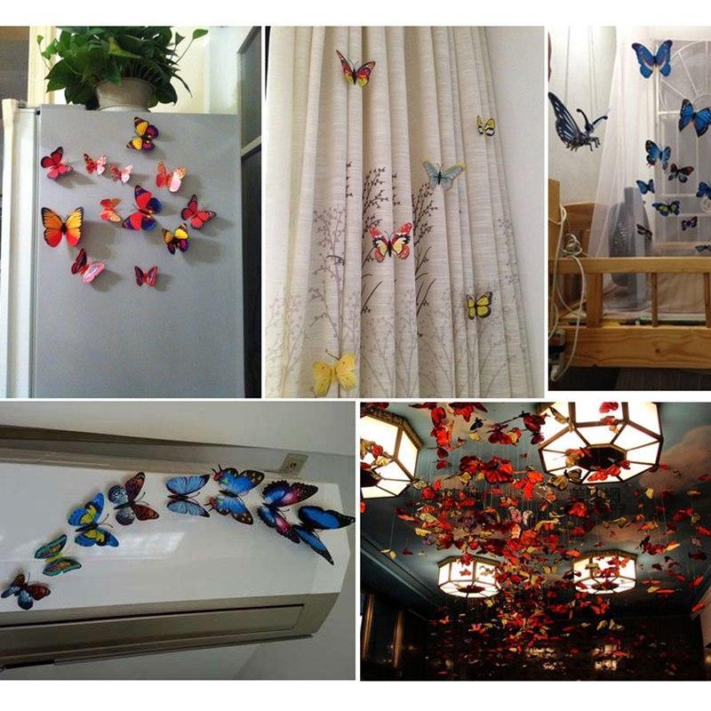 3D Butterflies Wall Stickers (12 pcs)