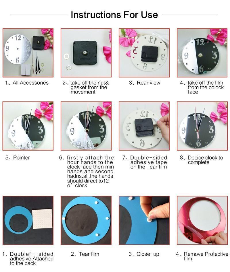 3D Clock Home Deco - Circle