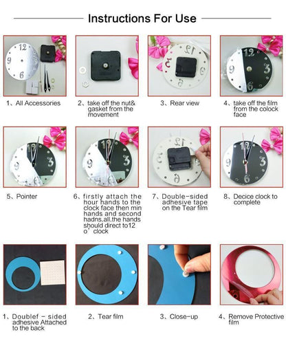 3D Clock Home Deco - Circle